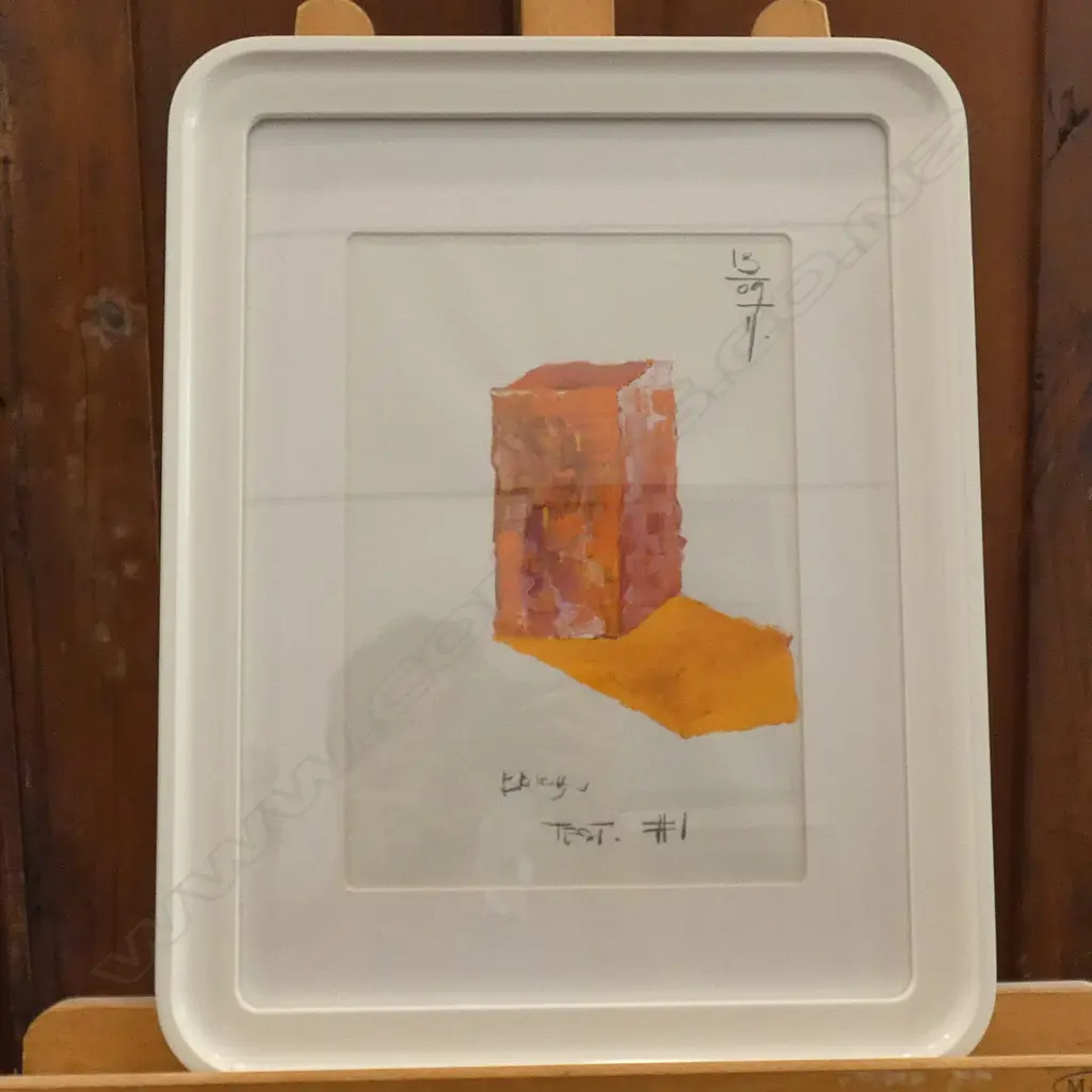 JONATHAN GIBB, ACRYLIC & PENCIL, 'BRICK1' 2011 195 X 290 MM Image 1++