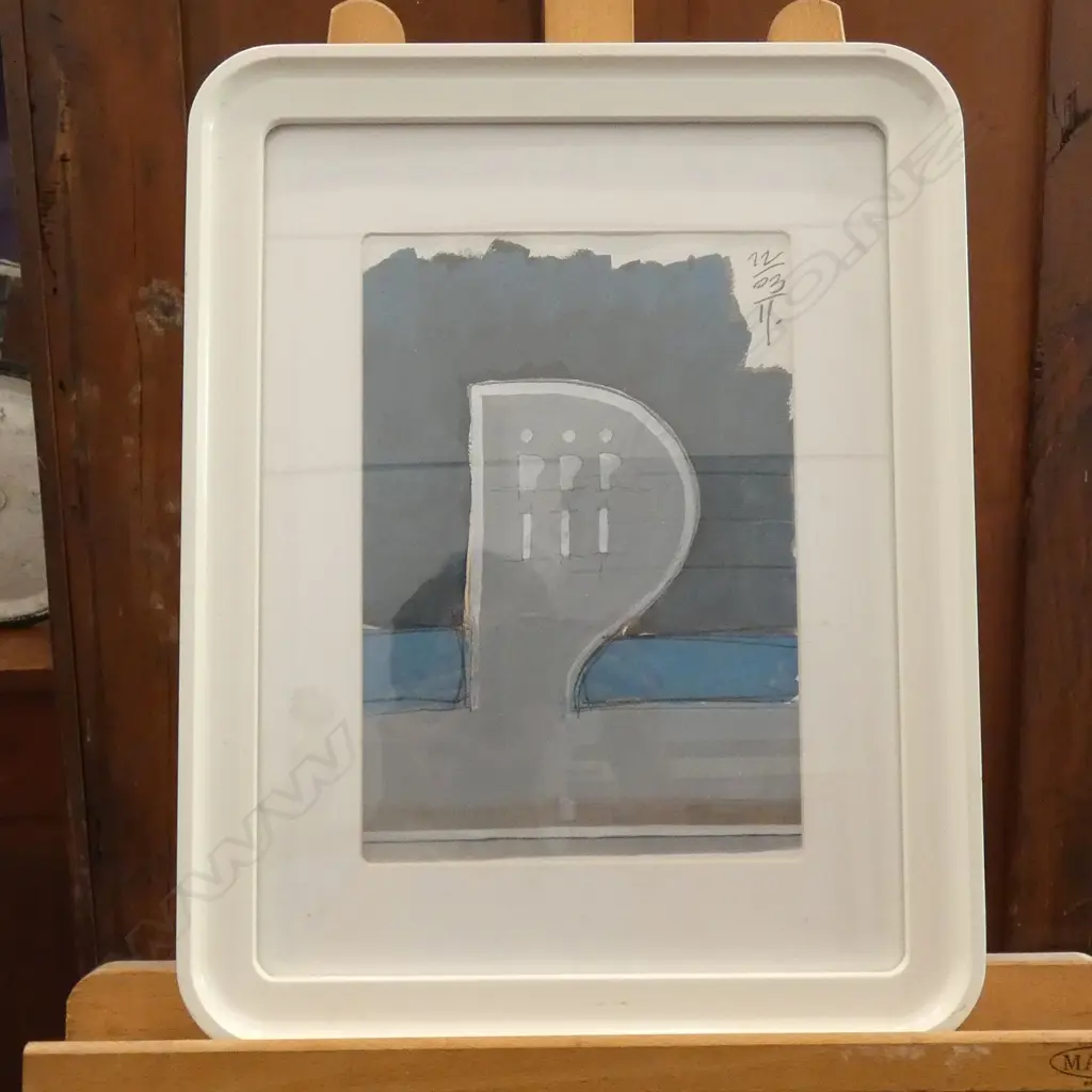 JONATHAN GIBB, ACRYLIC & PENCIL, 'PLAN' 2011 195 X 290 MM Image 1++