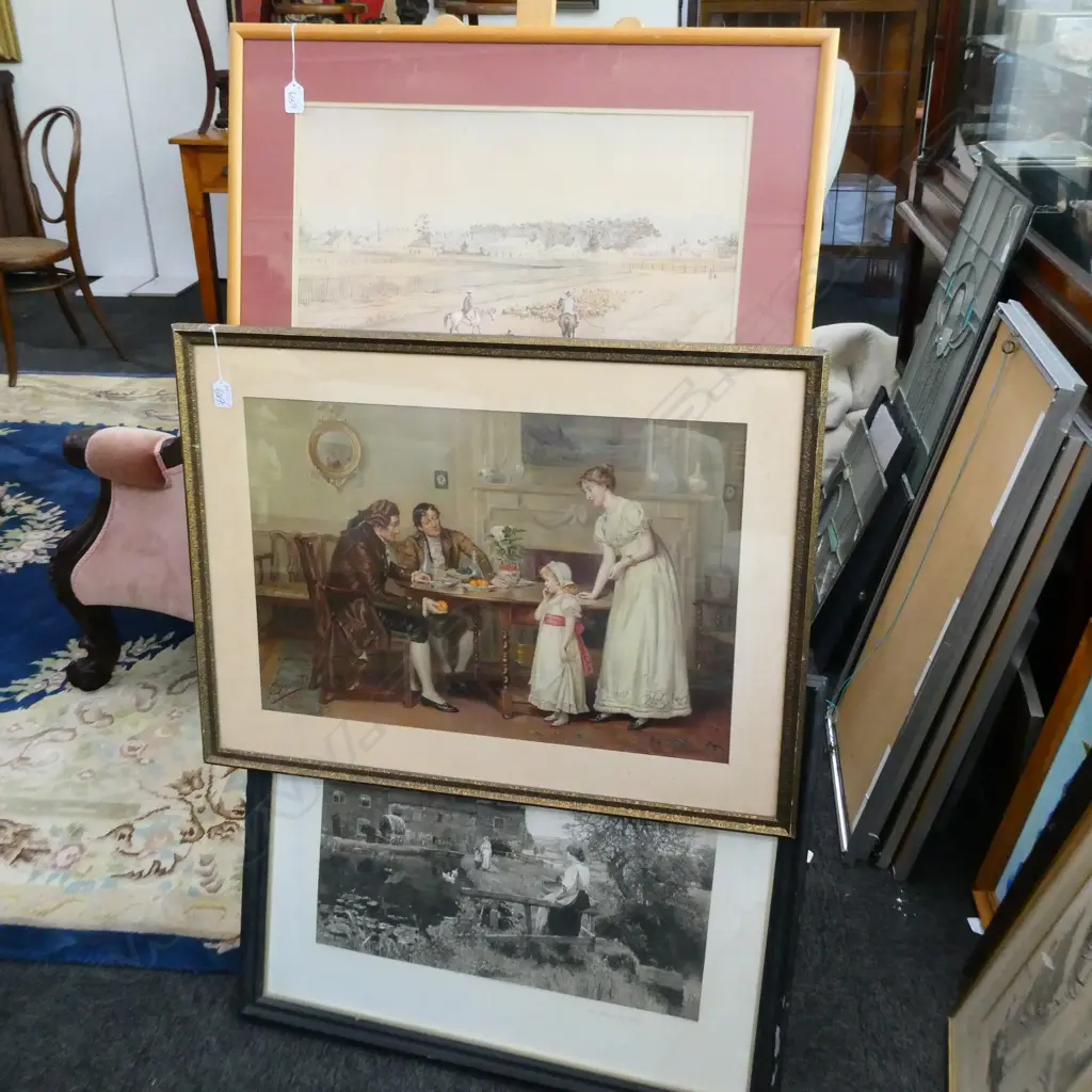 3 PRINTS; PEARS REGENCY SCENE, 'THE MAID OF THE MILL' & COLONIAL MASTERTON Image 1++