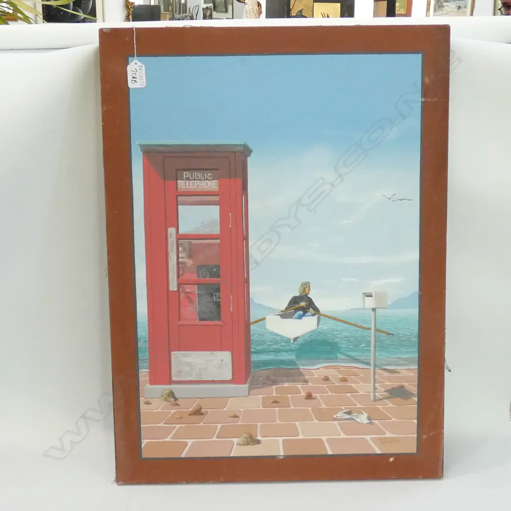 FINLAYSON 'THE IMPOSSIBLE CONVERSATION' OIL ON CANVAS 1979 640 X 480MM Image 1++