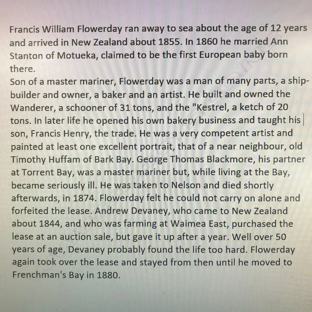 F.W. FLOWERDAY  BOAT SCENE UNDER MOONLIGHT signed and titled to reverse 1000 x 765mm unframed Image 1++