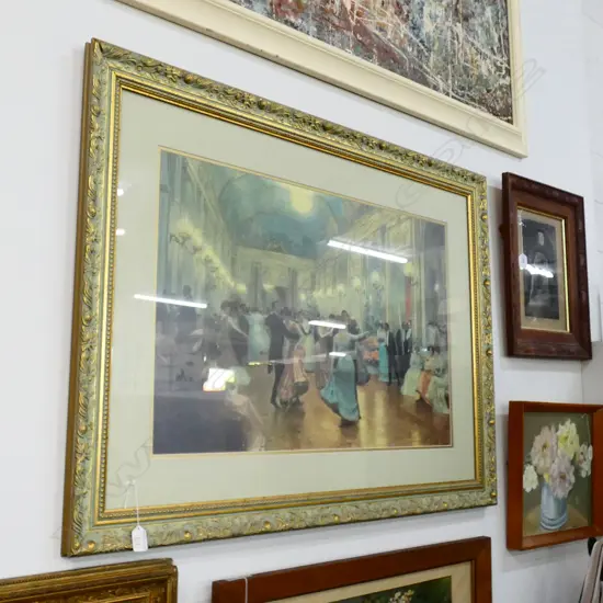 GILT FRAMED PRINT THE BALL