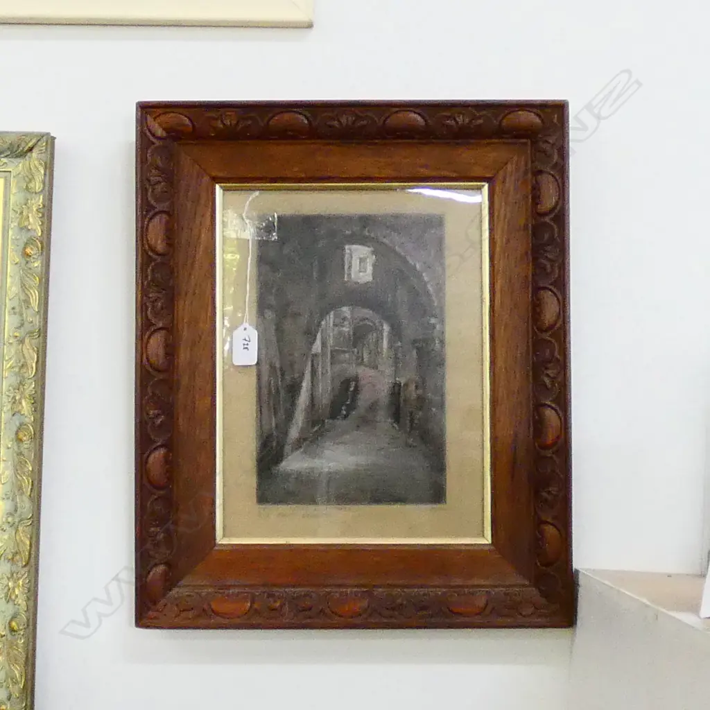 I. R. DAKIN (nee Stichbury)  FRENCH STREET PASTEL Image 1++