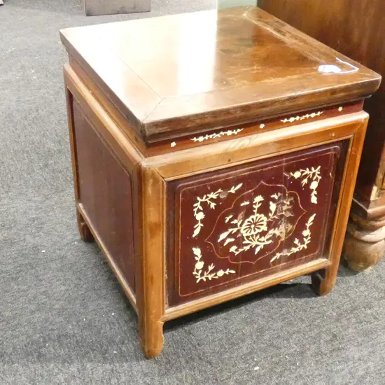 CHINESE SIDE CABINET WITH LIFT TOP