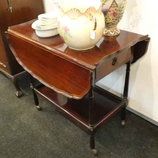 QUEEN ANNE STYLE DROP SIDE TROLLEY