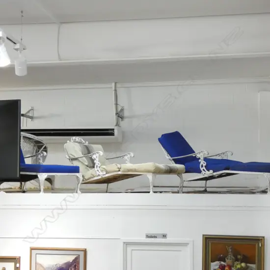 3 VINTAGE SUN LOUNGERS