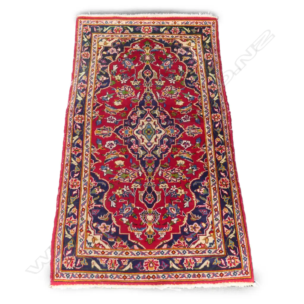 SM PERSIAN HANDKNOTTED RUG, 1320 X 700MM Image 1++