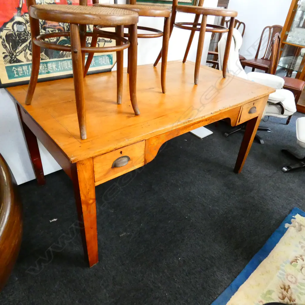 KAURI DESK WITH 2 DRAWERS W. 1520MM X D. 910MM Image 1++