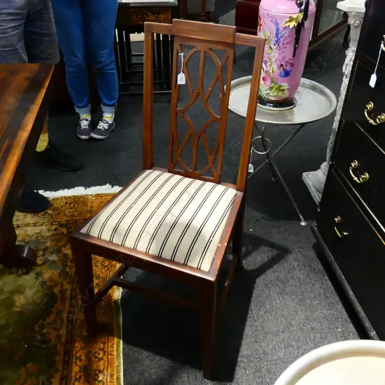 INLAID SHERATON REVIVAL CHAIR 