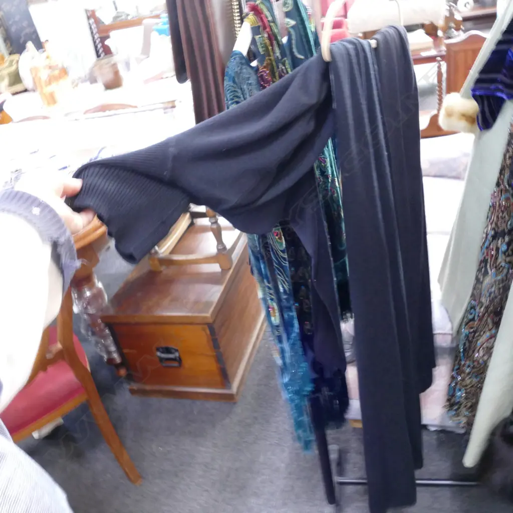 TWO BLACK MAXI POLO NECK DRESSES Image 1++