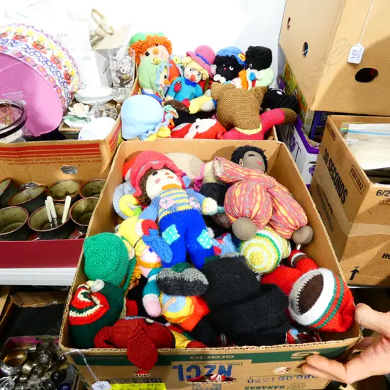 2 BOXES OF SOFT TOYS