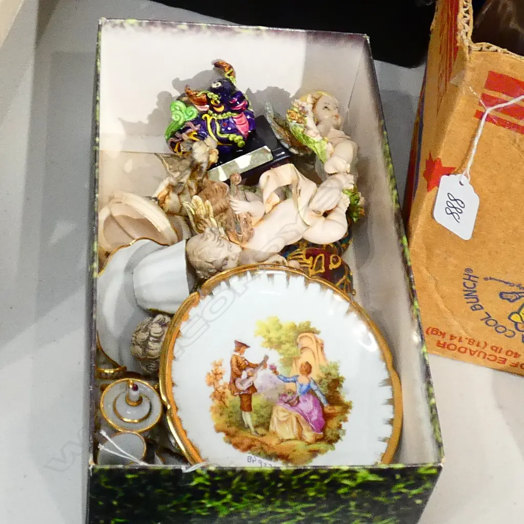 LO OF ASST MINIATURE LIMOGES ORNAMENTS Image 1++