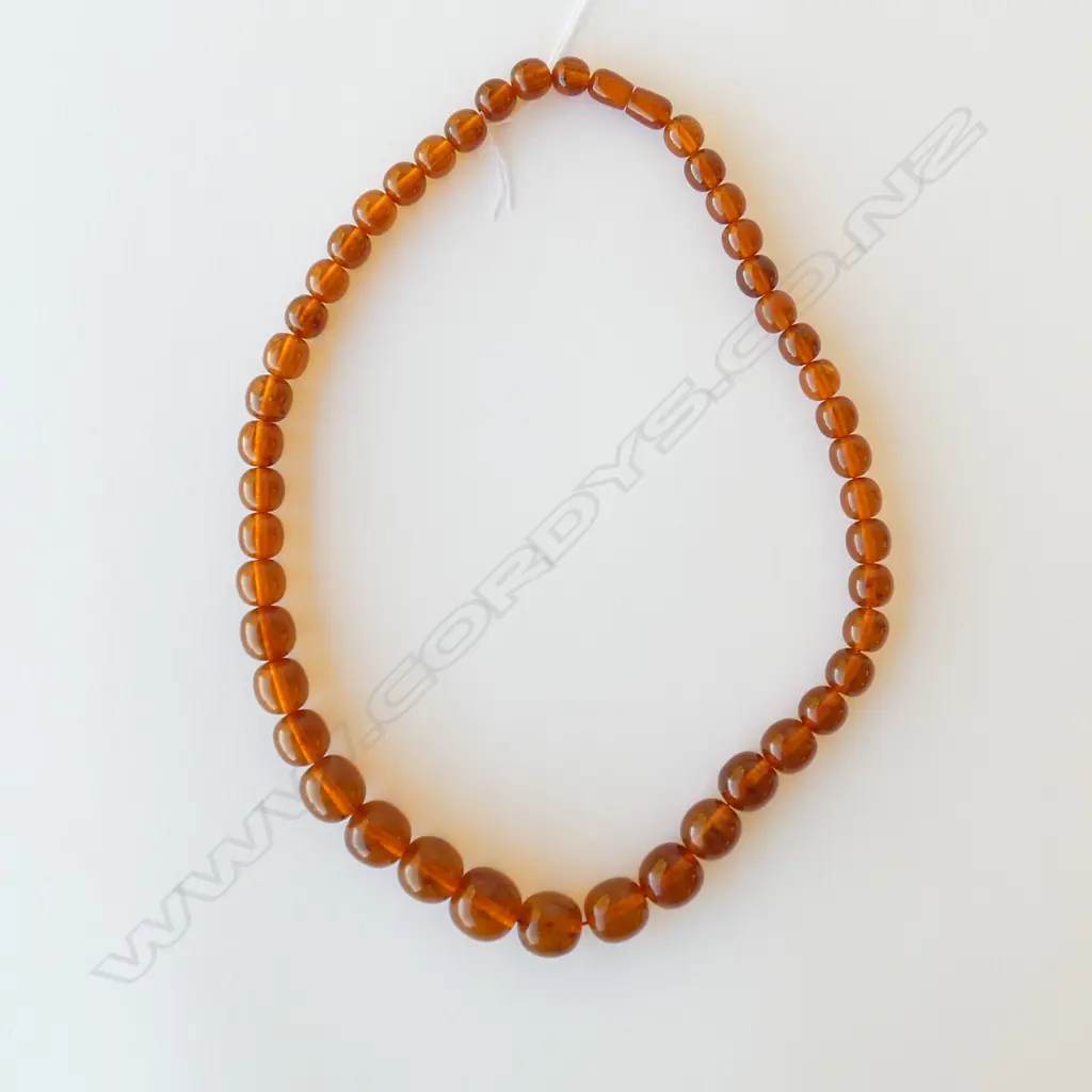 AMBER BEAD NECKLACE WITH AMBER CLASP Image 1++