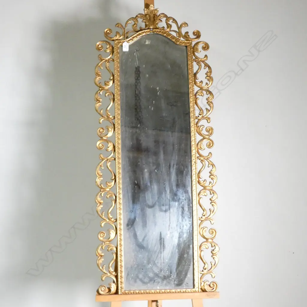 GILT METAL HALL MIRROR H 1250 MM Image 1++