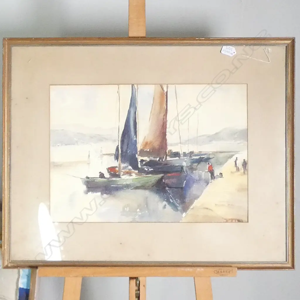 KATHLEEN MCKAY W/COLOUR YACHTS SOME FOXING 350 X 480 MM Image 1++