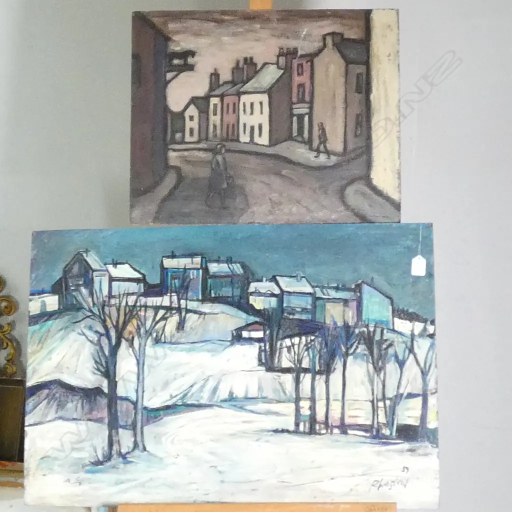 KATHLEEN WHITE + R WEISTRORD UNFRAMED OIL PAINTINGS 510 X 750 MM Image 1++