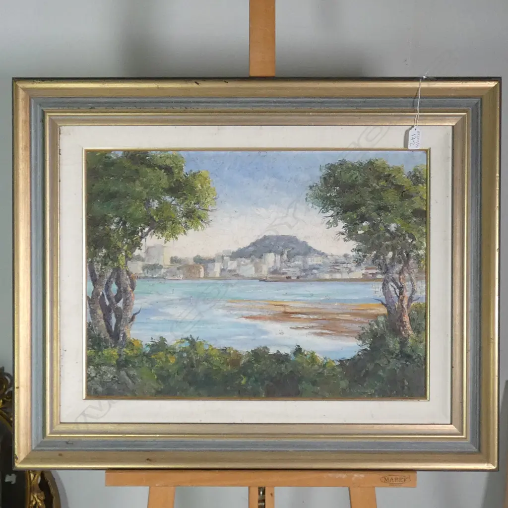 G.R. COULDRY OIL ON BOARD AUCKLAND CITY 400 X 540 MM Image 1++