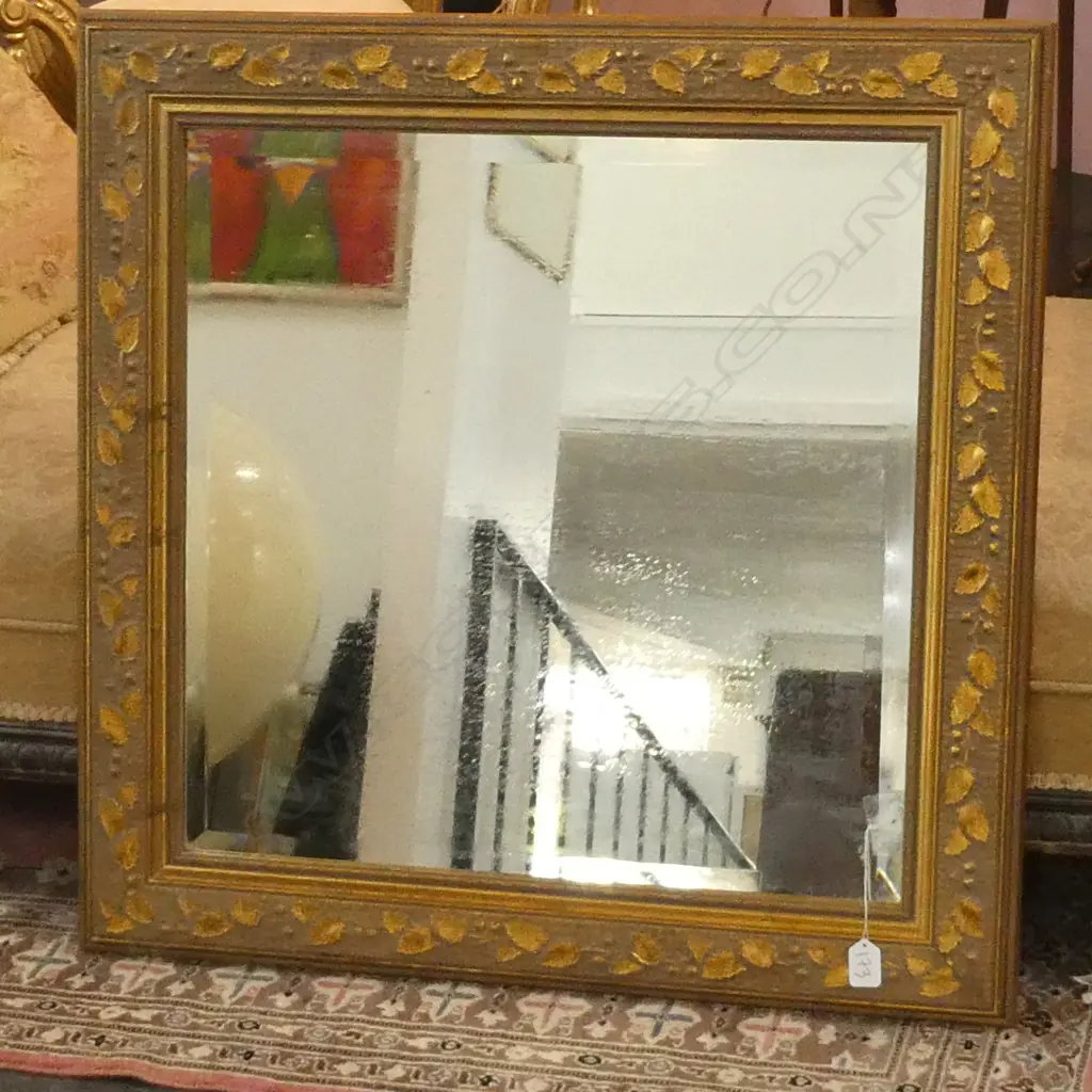GILT FRAMED MIRROR 750 X 750 MM Image 1++