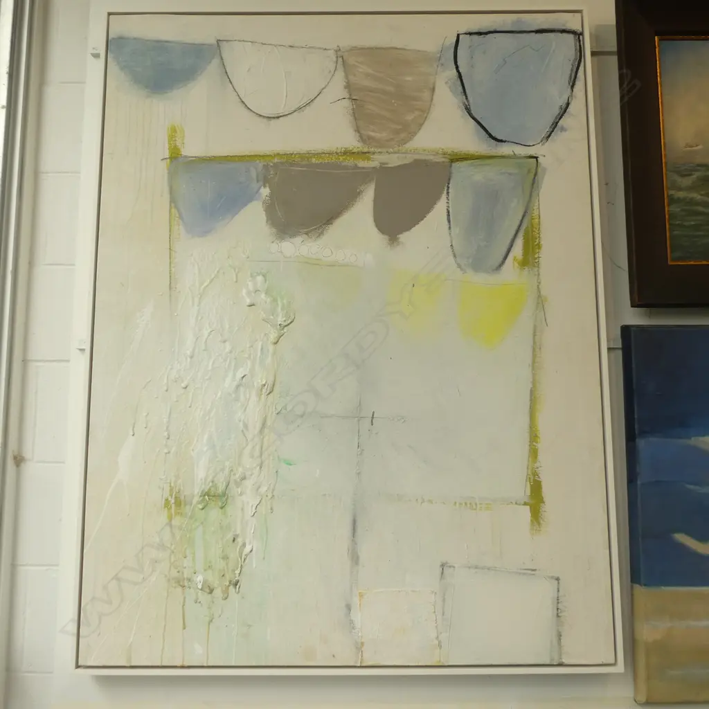 JOHN BLACKBURN 'ELEVEN CUPS WITH CROSS' MIXED MEDIA '08 1230 X 945MM Image 1++