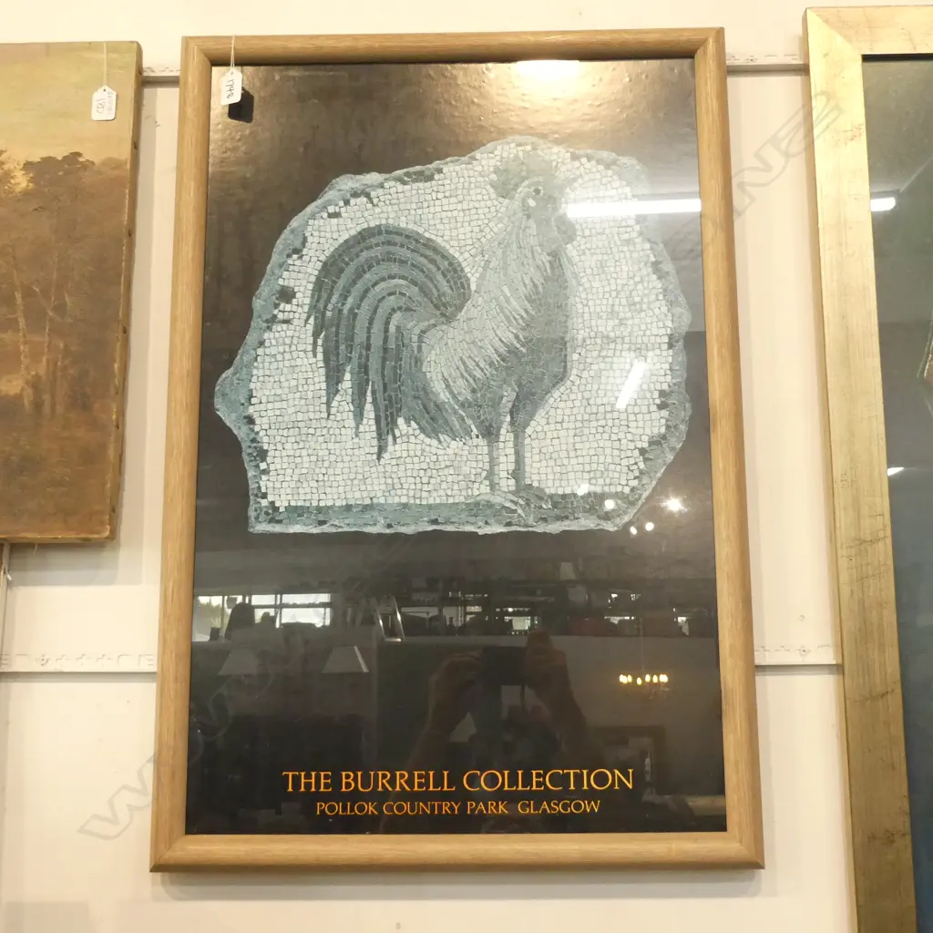 BURRELL COLLECTION ROOSTER PRINT 815 X 550MM Image 1++