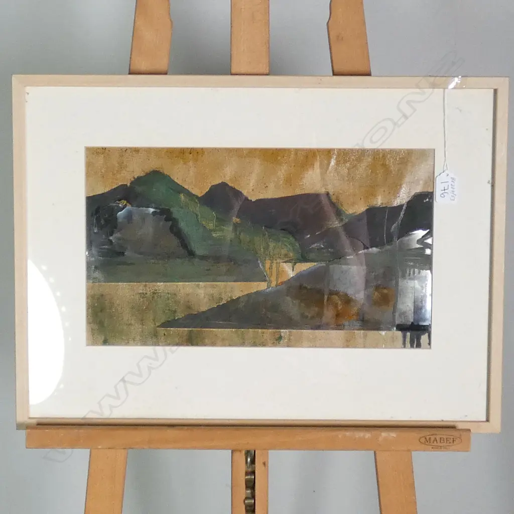 ARTIST UNKNOWN COLLAGE LANDSCAPE 220 X 380 MM Image 1++