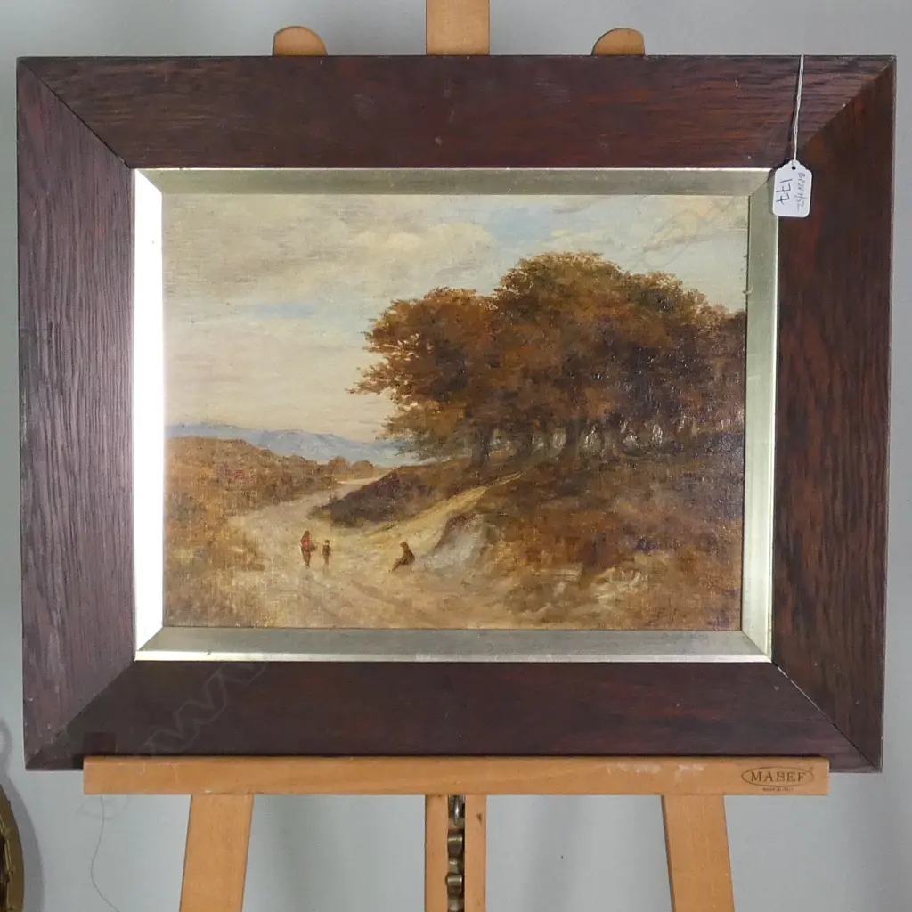 J BALFOUR OIL ON BOARD COUNTRY SCENE 290 X 390 MM Image 1++
