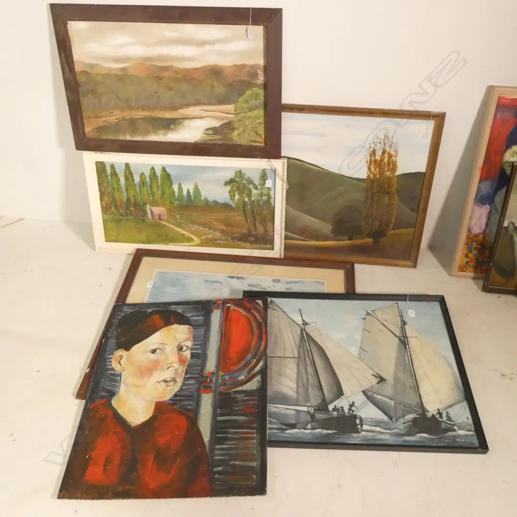 5 ASST ARTWORKS + RAYMOND CHING PRINT Image 1++