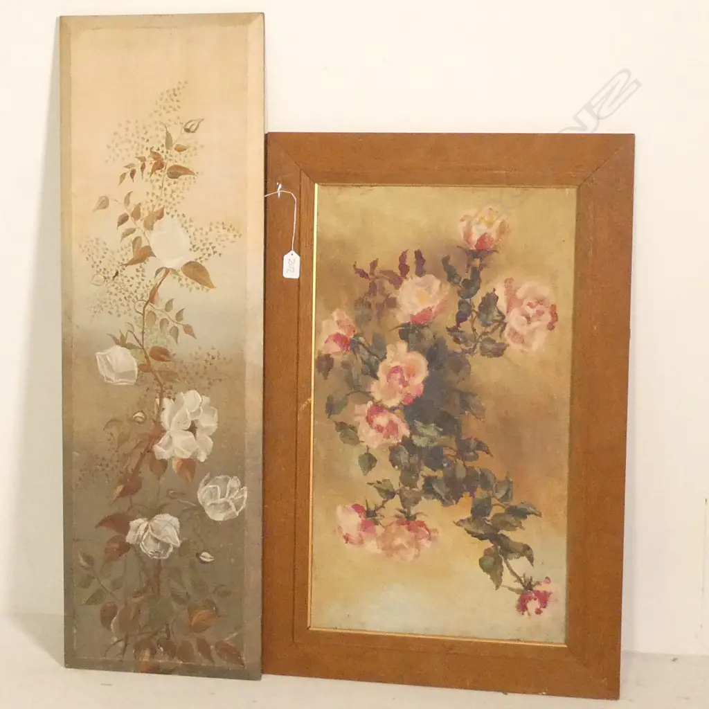 2 STILL LIFE OILS ONE ON CANVAS ON ON BOARD H 990 MM Image 1++