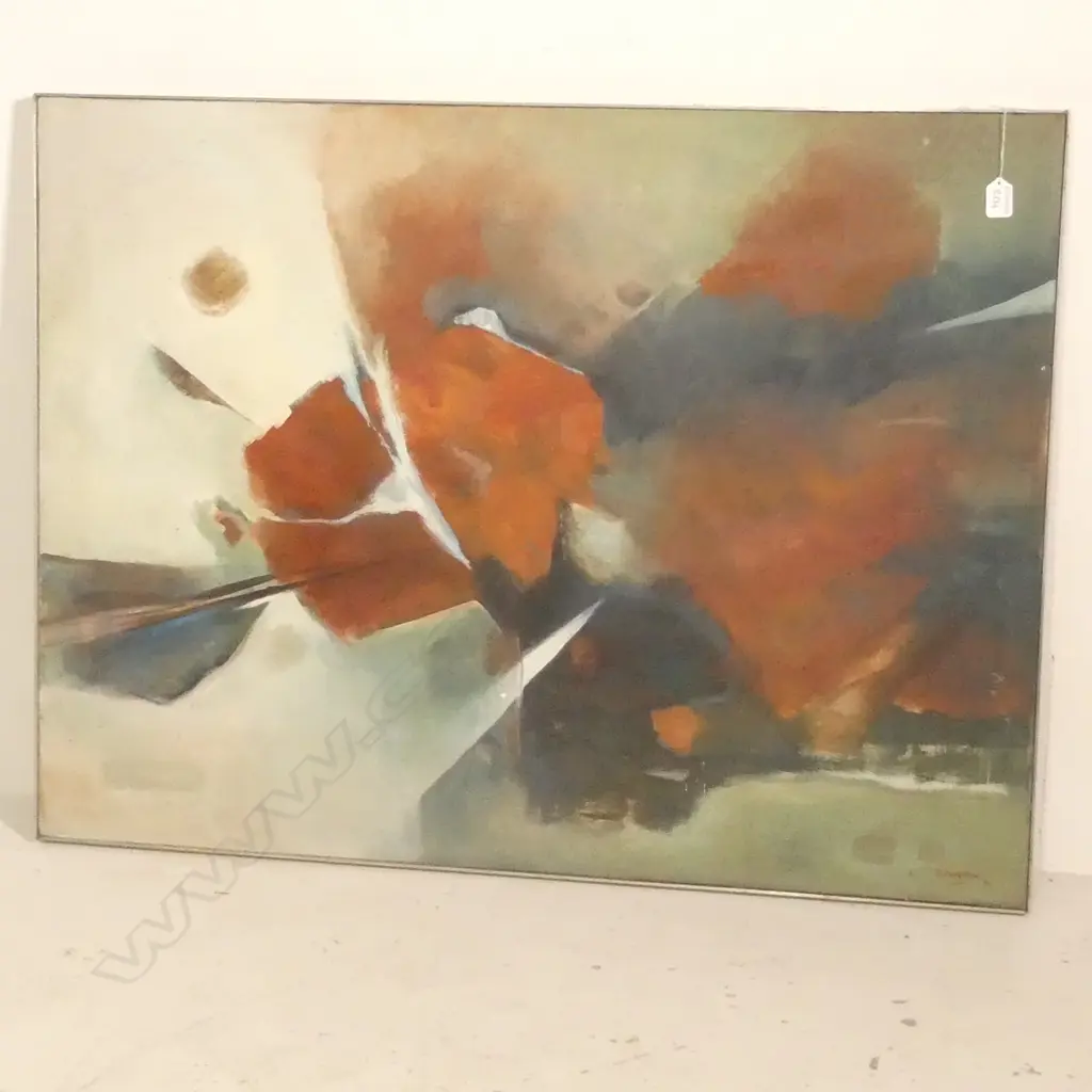 RUTH GILLAR OIL ON CANVAS ABSTRACT 760 X 1010 MM Image 1++
