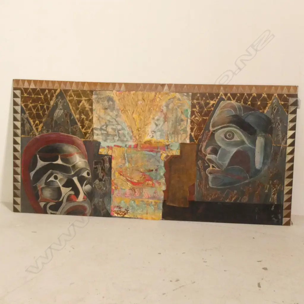 L HIGGINS MIXED MEDIA ICON KWAKIUTE 920 X 450 MM Image 1++