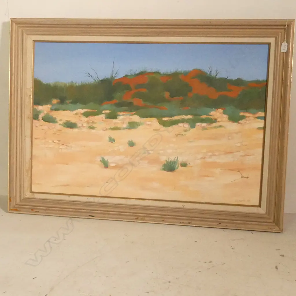 R. D WALTRON OIL ON CANVAS THE ROAD TO ALICE  900 X 620 MM Image 1++