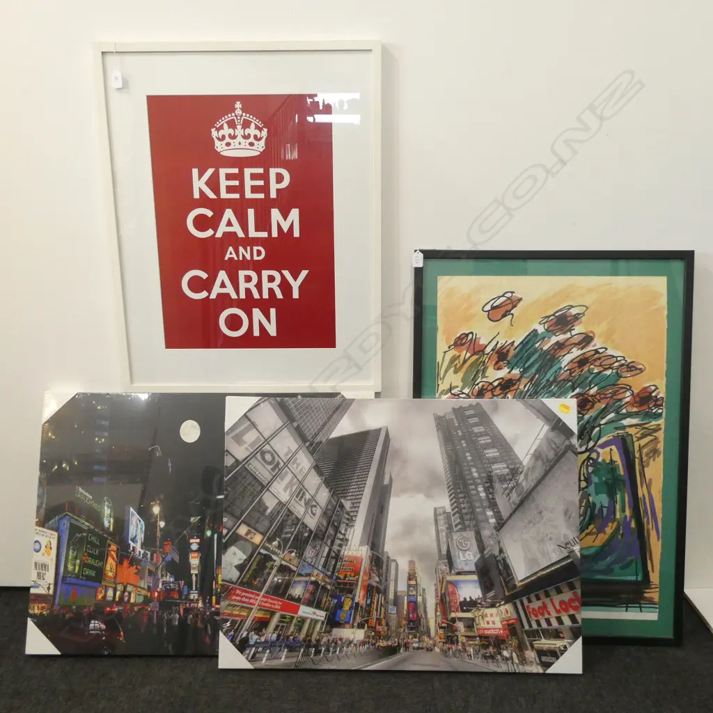 2 CANVAS ART PRINTS/FRAMED KEEP CARM+W/COLOUR STILL LIFE Image 1++