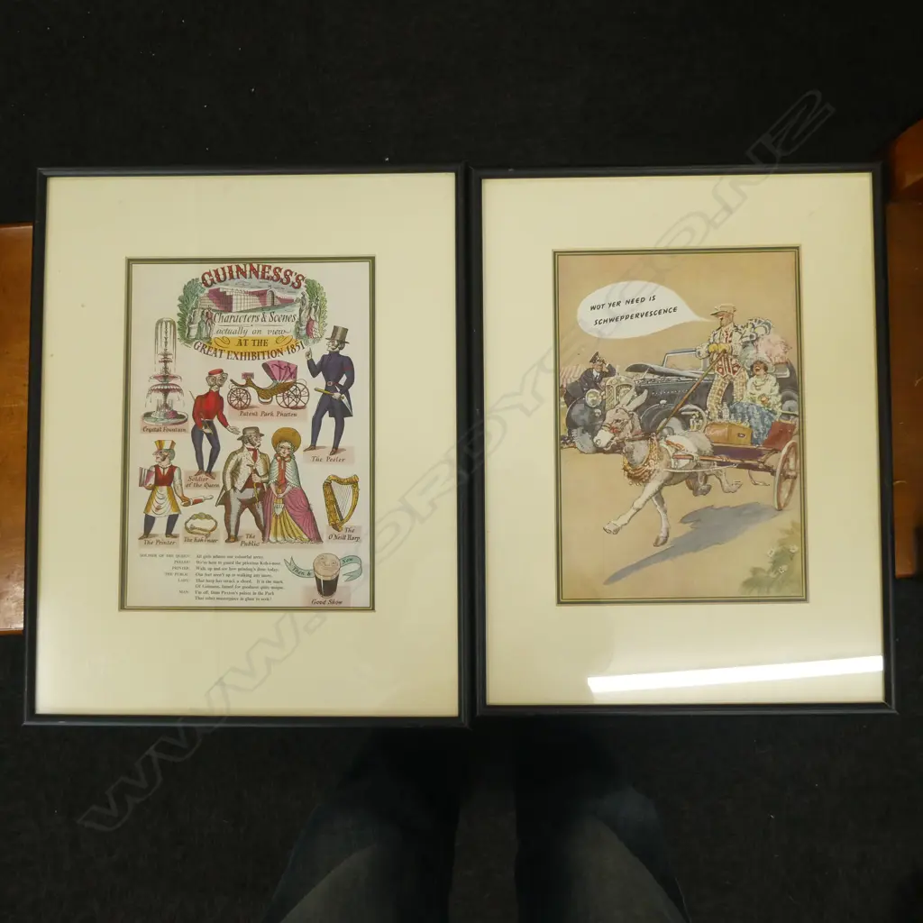 PR VINTAGE ADVERTISING  PIECES, GUINESS & SCHWEPPES Image 1++