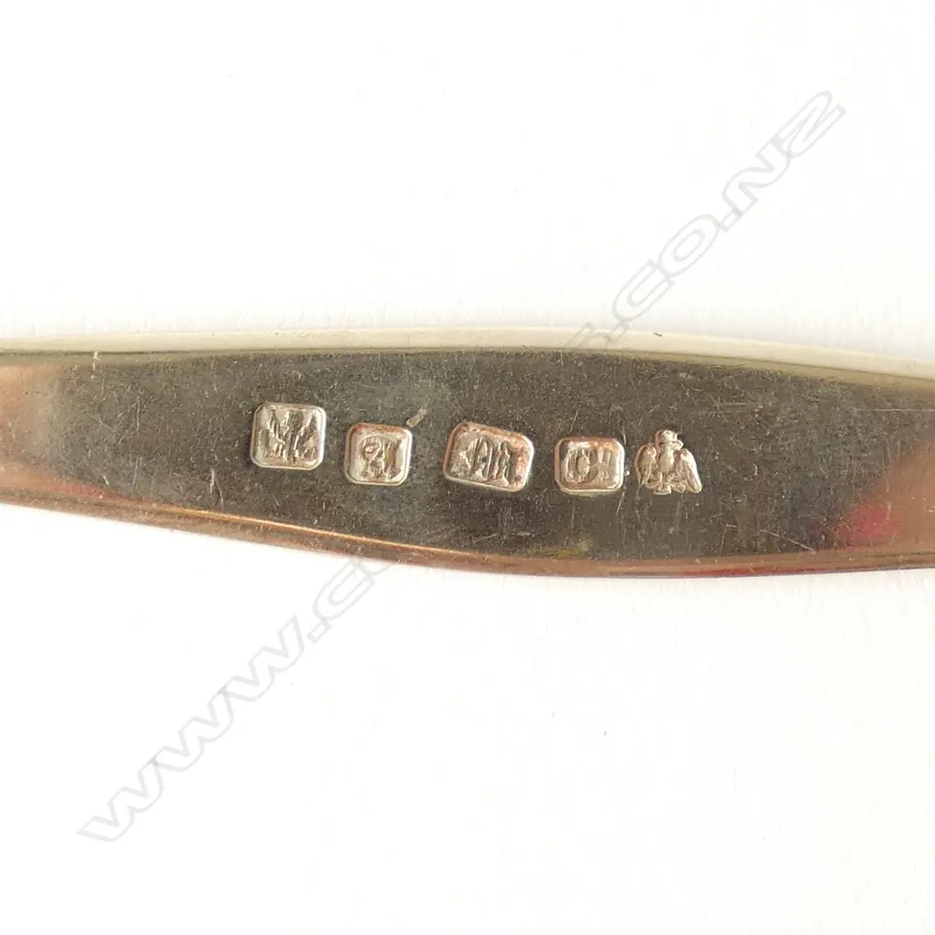 A.M.Co. SILVER PLATED DOUBLE ENDED MARROW SCOOP, c.1850 (EAGLE MARK) Image 1++