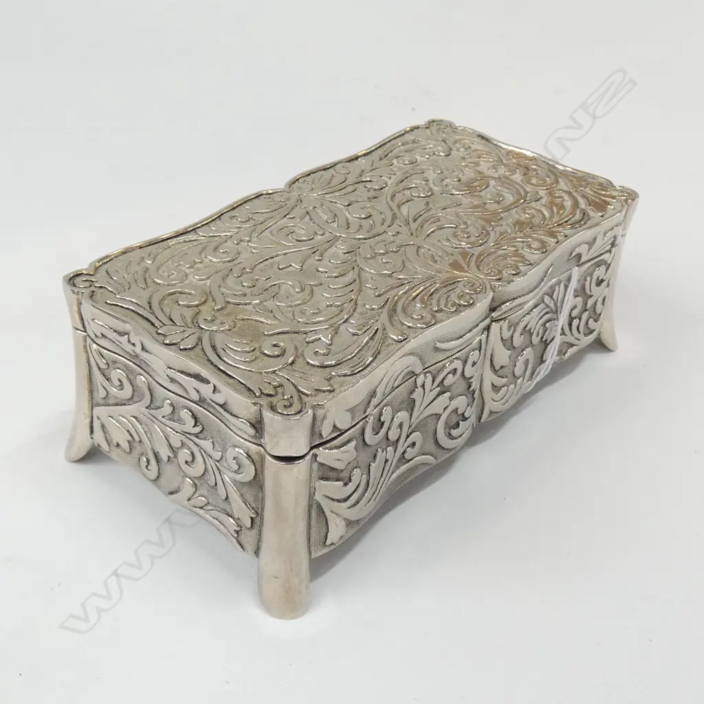 S/PLATE VANITY BOX SCROLLING DECORATION Image 1++