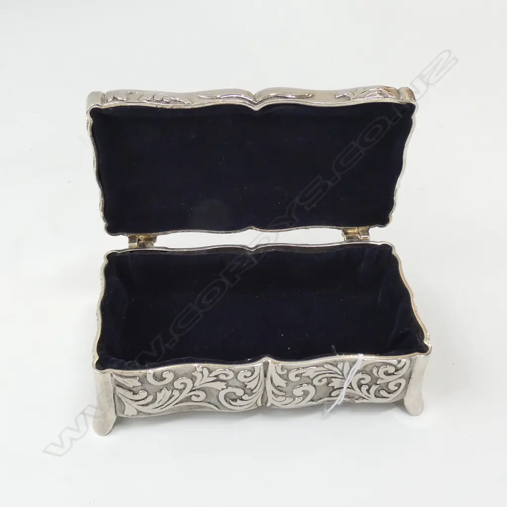 S/PLATE VANITY BOX SCROLLING DECORATION Image 1++