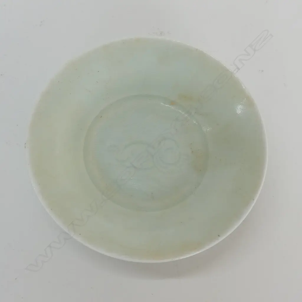 CHINESE CHILD MOTIF CELEDON PLATE, DIA 130mm Image 1++