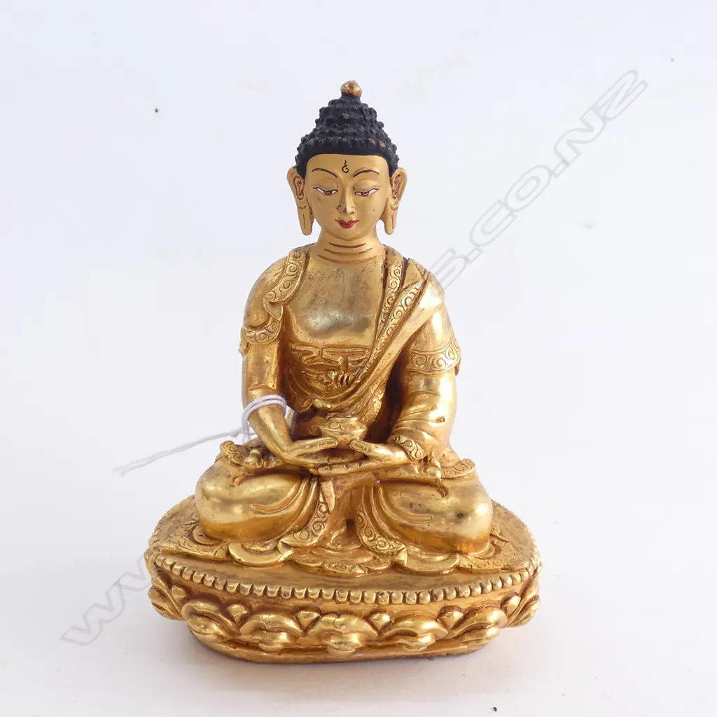SEATED GILT THAI BUDDHA  - BLESSED BY THE DALAI LAMA Image 1++