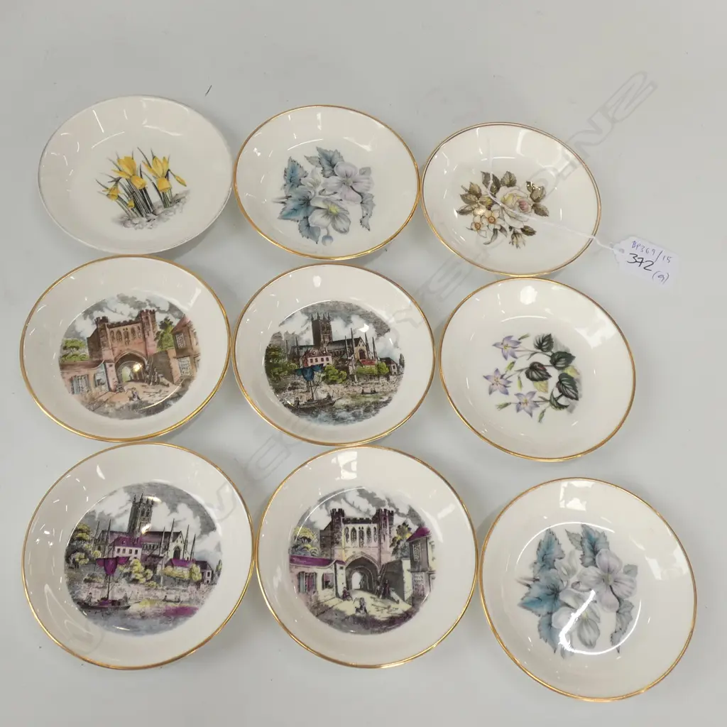 9 X ROYAL WORCESTER PIN DISHES Image 1++