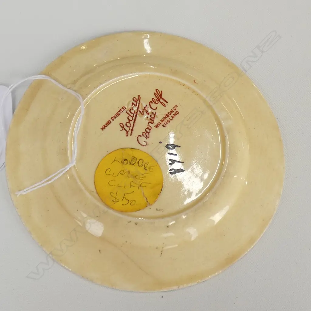 SMALL CLARICE CLIFF 'LADORE' DISH Dia.13mm Image 1++
