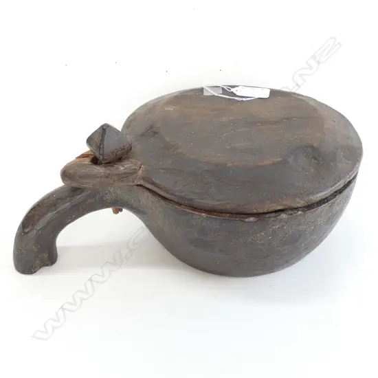 AFRICAN LIDDED BOWL