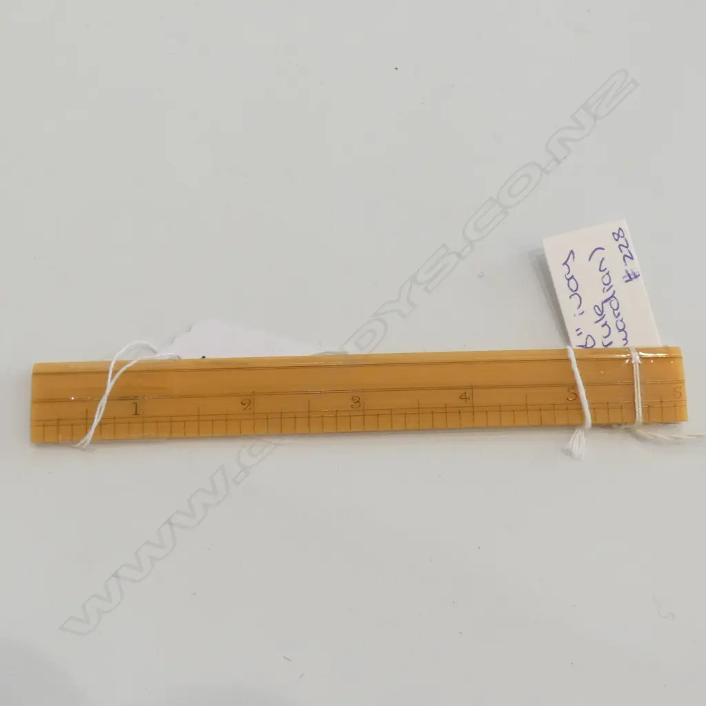 SIMULATED IVORY 6" RULE Image 1++