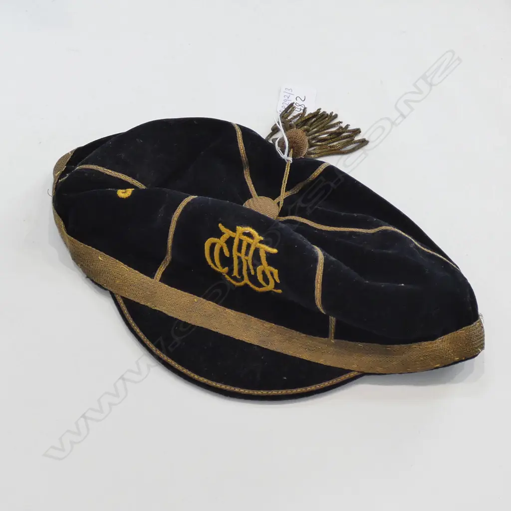 BLACK VELVET CRICKET CAP 1903 Image 1++