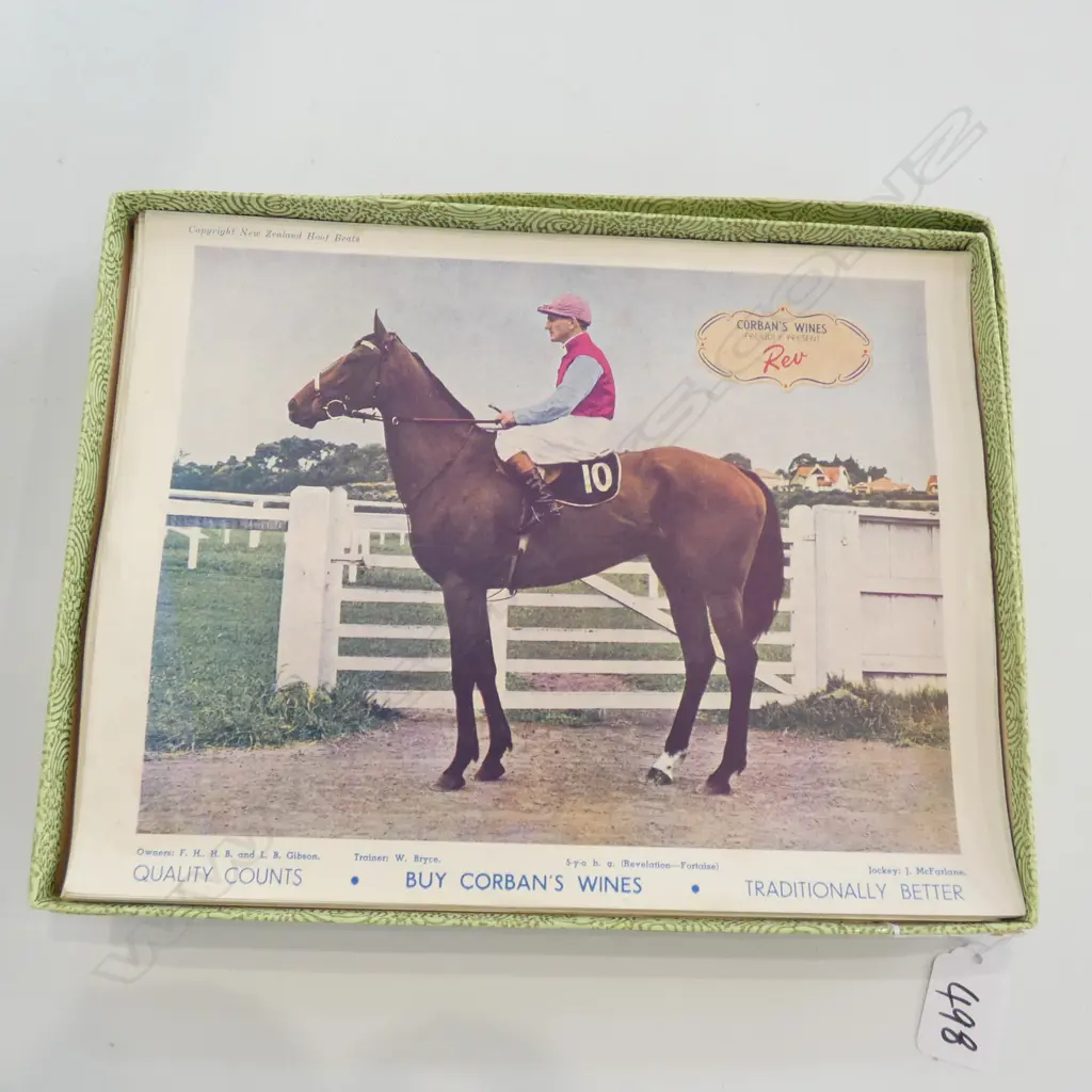 BOXED SET 1950'S NZ HOOF BEATS HORSE PRINTS Image 1++