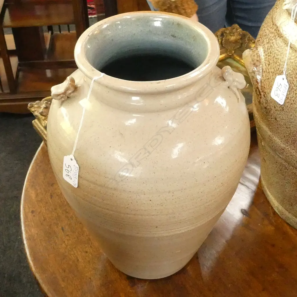 LARGE NZ POTTERY BRUCE MARTIN FLOOR VASE, H. 345MM Image 1++