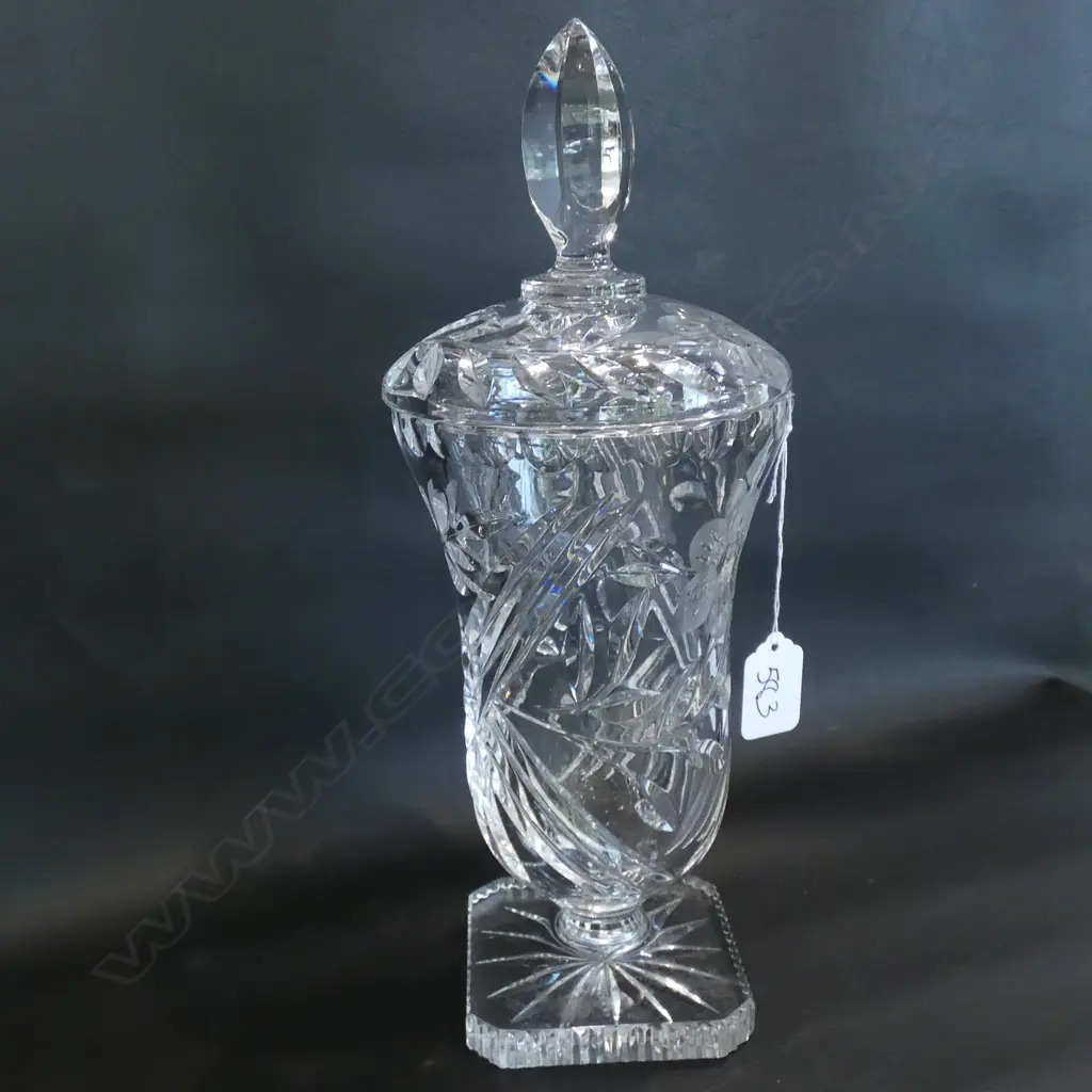 LARGE CRYSTAL CELERY VASE Image 1++