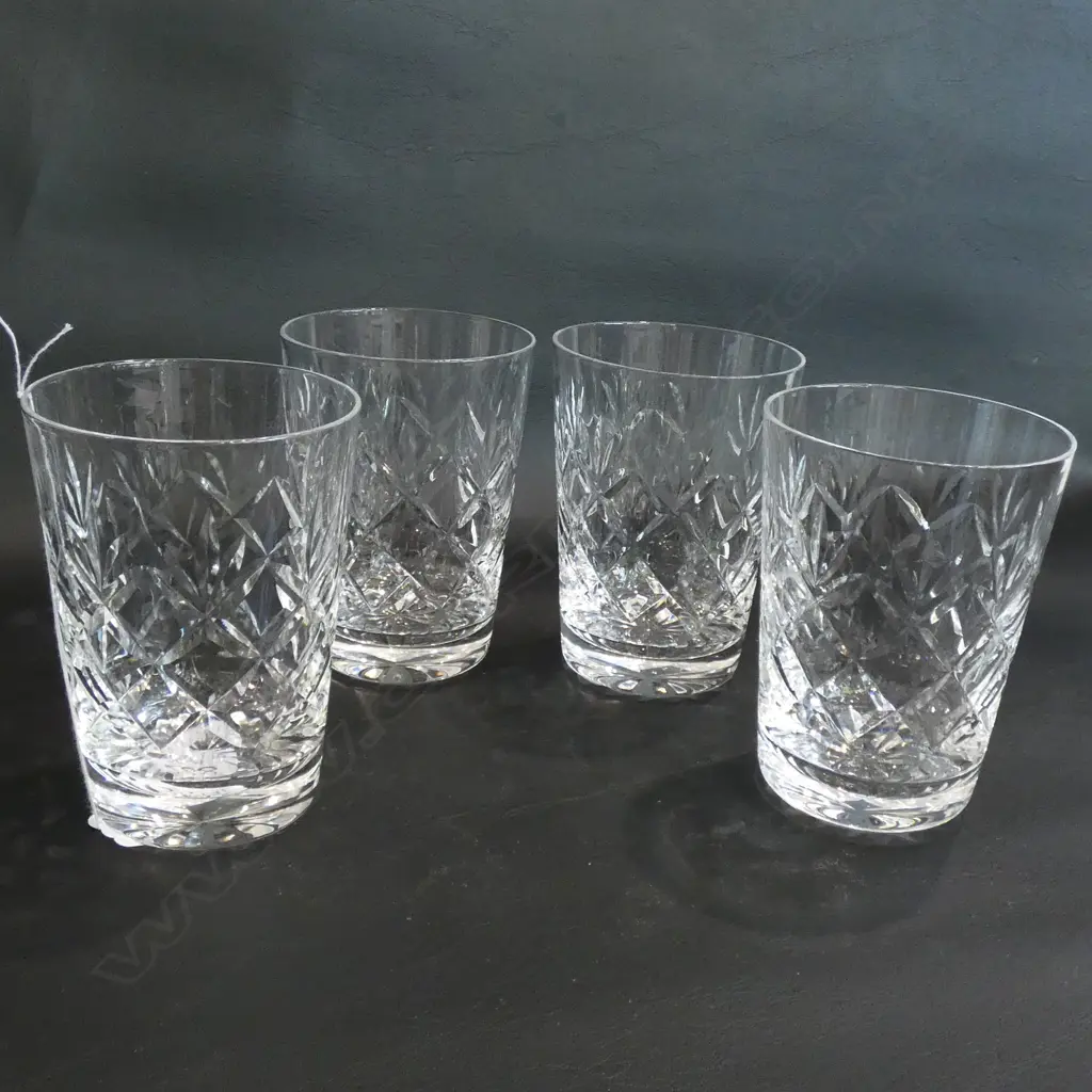 SET OF 4 CRYSTAL TUMBLERS H. 100MM Image 1++