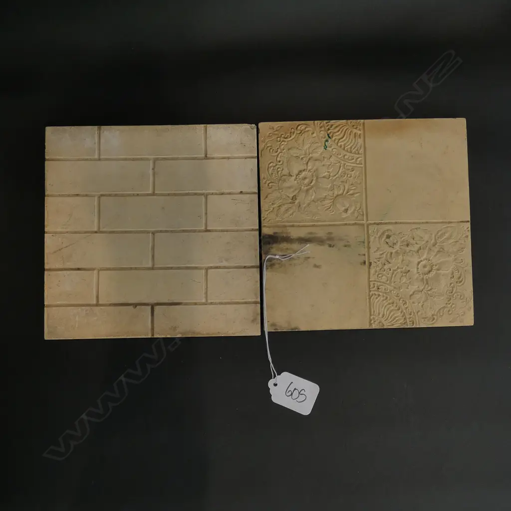 PAIR OF MILTON POTTERY TILES Image 1++
