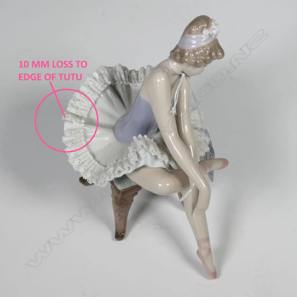 LLADRO BALLERINA,10MM LOSS TO TUTU AT BACK, H. 145MM Image 1++