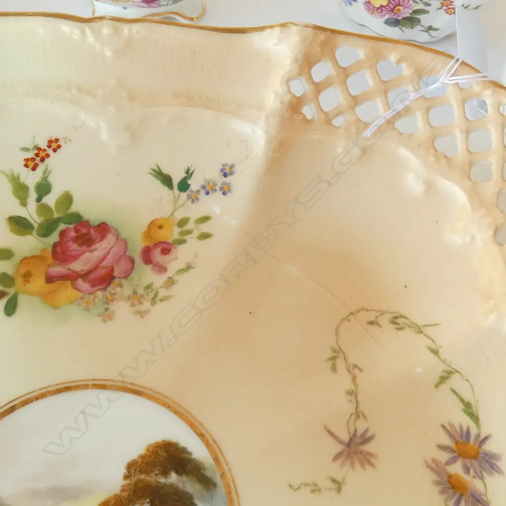 ROYAL WORCESTER DISH  (AF) + MUG + ROWN DERBY "POSIES" JUG + AYNSLEY SUGAR BOWL & JUG Image 1++